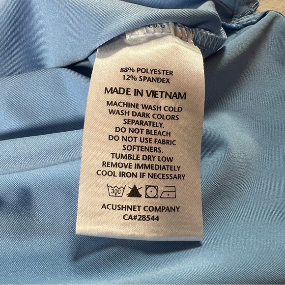 FootJoy FJ Men’s Performance Stretch Golf Polo Shirt Blue Size Large - Picture 7 of 7